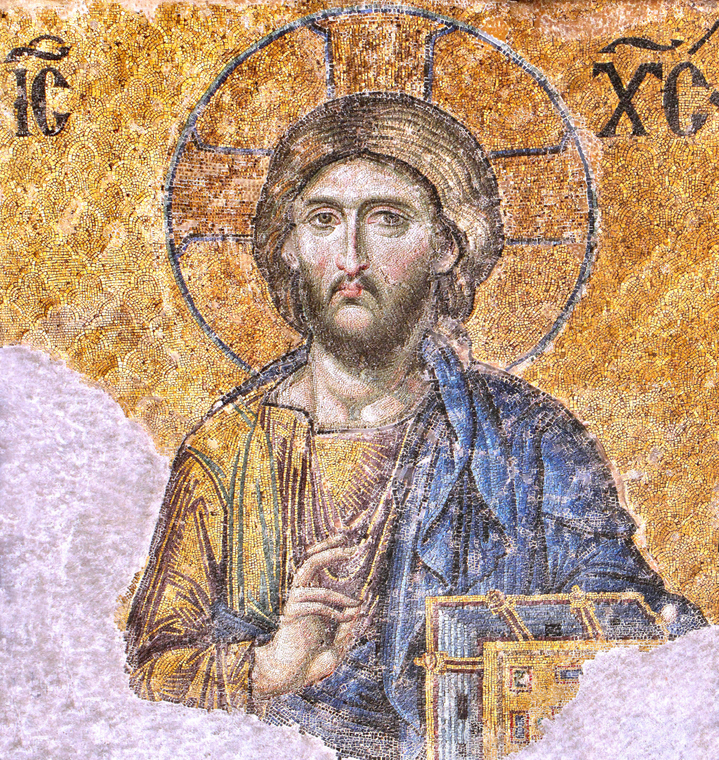 Jesus Christ Pantocrator ( The Deesis Mosaic in Hagia Sophia,) Constantinople